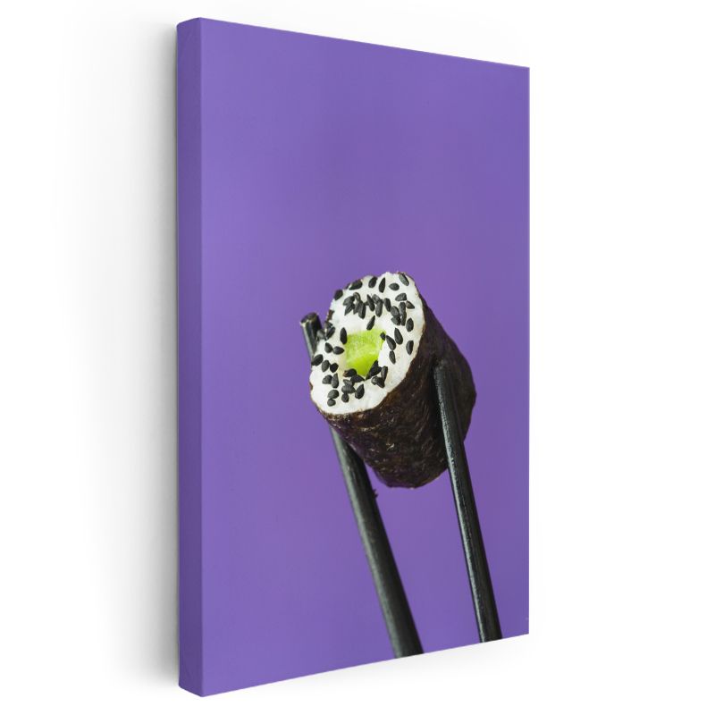 Sushi Rulosu - Susam Tohumlu Japon Lezzeti Kanvas Tablo