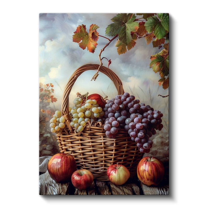 Meyve Sepeti - Klasik Natürmort Kanvas Tablo