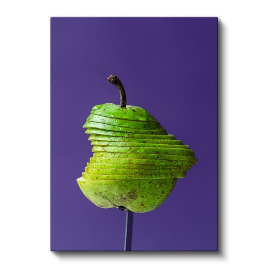 Dilimlenmiş Armut - Minimalist Sunum Kanvas Tablo