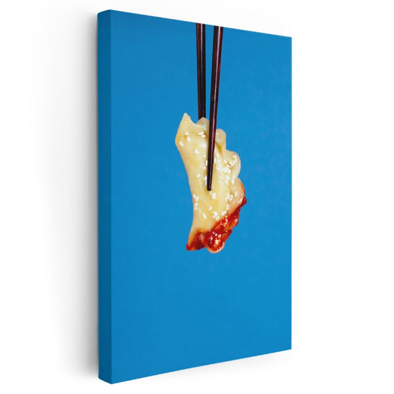 Asya Lezzeti - Çubukla Tutulan Mantı Kanvas Tablo