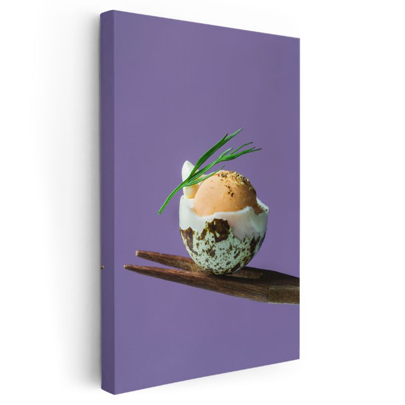 Gurme Yumurta - Özel Sunum Bıldırcın Yumurtası Kanvas Tablo