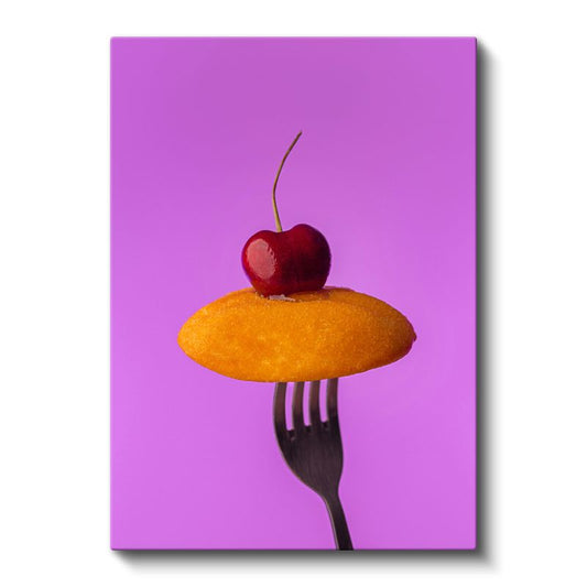 Kirazlı Portakal - Tatlı Meyve Kombinasyonu Kanvas Tablo