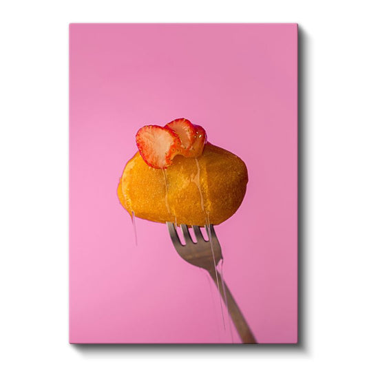 Çilekli Tatlı - Tatlı Damlalar Serisi Kanvas Tablo