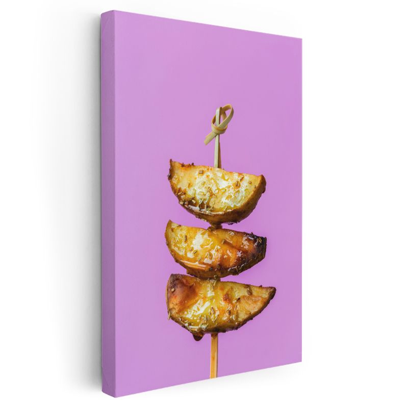 Ananas Şiş - Tropik Tatlı Ziyafet Kanvas Tablo