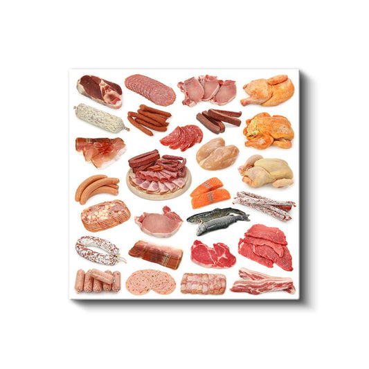 Et Çeşitleri - Gurme Protein Kaynakları Kanvas Tablo