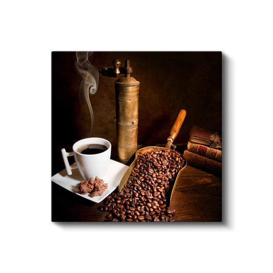 Kahve Çekirdekleri - Geleneksel Kahve Keyfi Kanvas Tablo