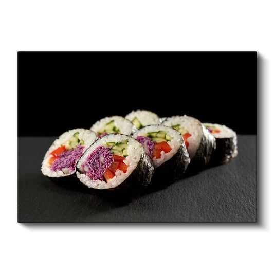 Sushi Ruloları - Renkli İçeriğiyle Japon Mutfağı Sanatı Kanvas Tablo
