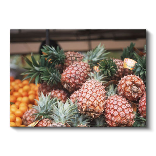 Ananas Bolluğu - Taze Tropikal Meyve Kanvas Tablo