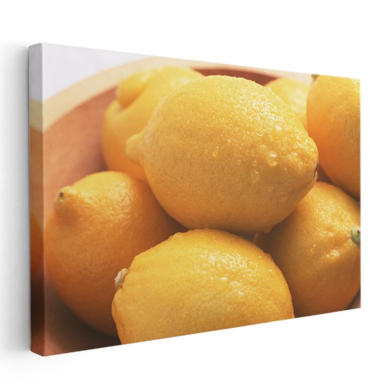 Sarı Limonlar - Taze Narenciye Kanvas Tablo
