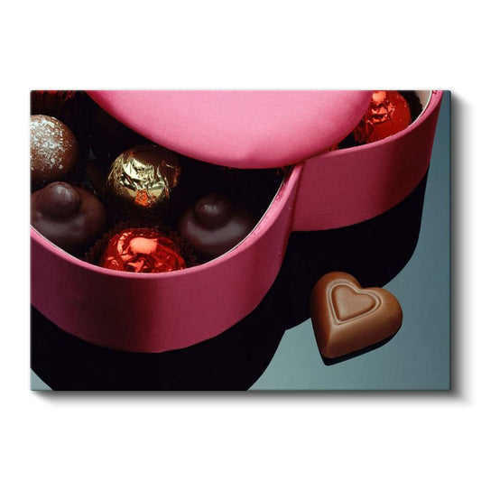 Lüks Çikolatalar - Özel Tasarım Kutu İçinde Pralinler Kanvas Tablo