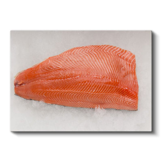 Somon Filetosu - Taze Deniz Lezzeti Kanvas Tablo