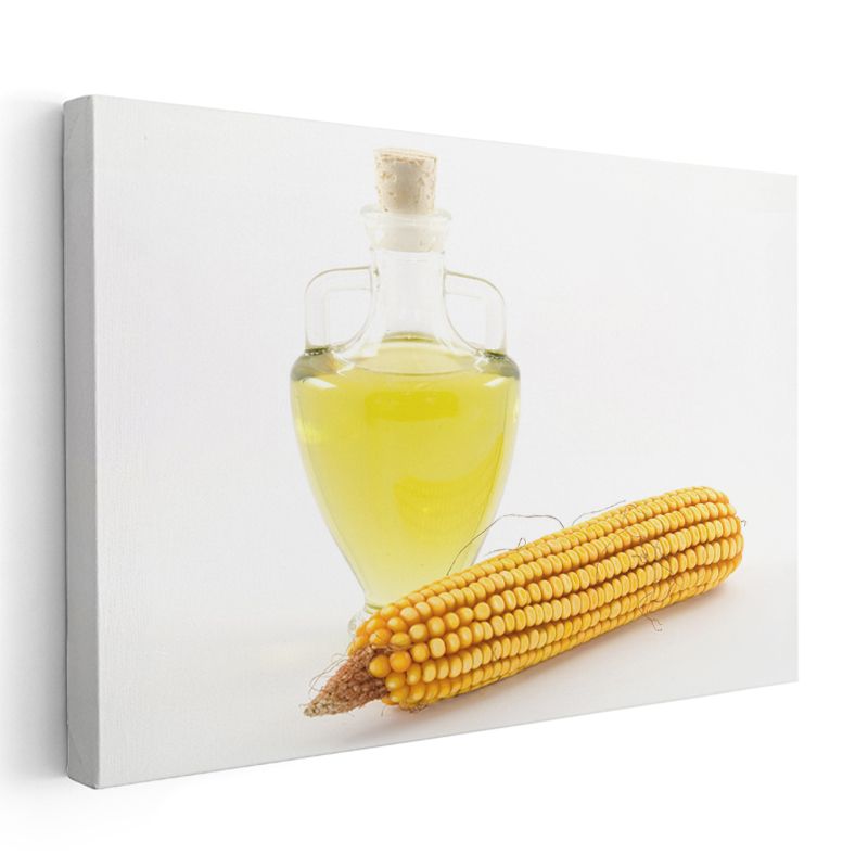 Mısır Yağı ve Koçan - Doğal Mutfak İkilisi Kanvas Tablo