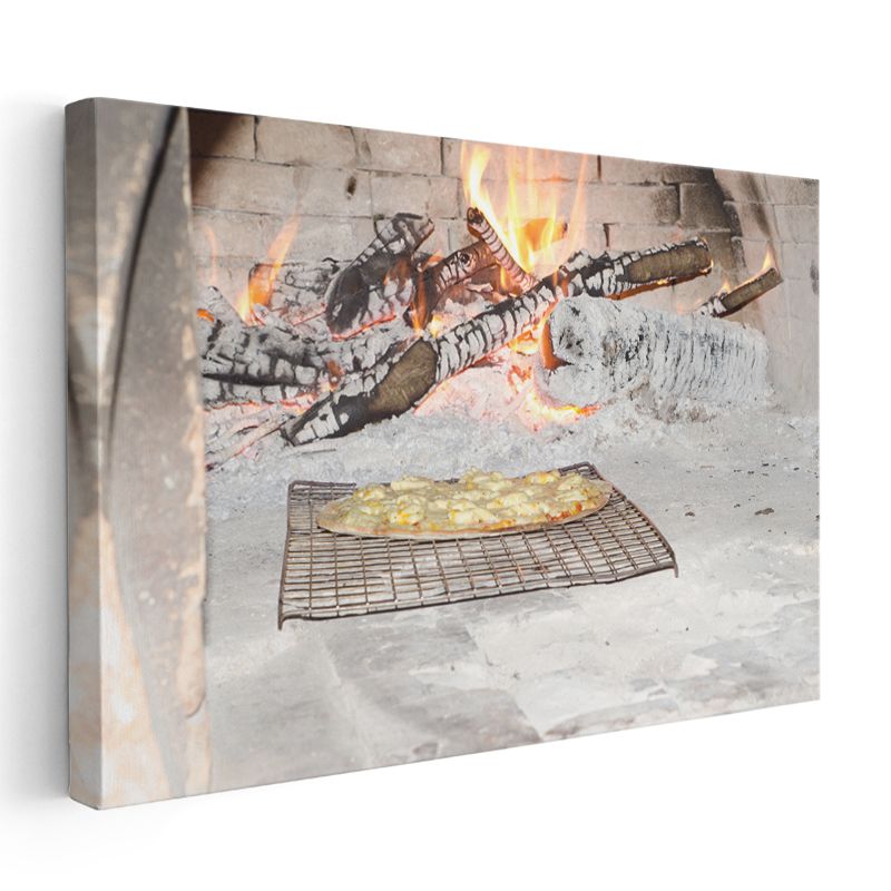 Taş Fırın Pizza - Geleneksel İtalyan Lezzeti Kanvas Tablo
