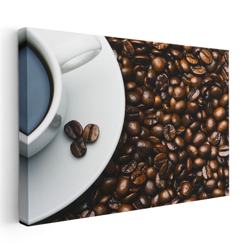 Kahve Dünyası - Çekirdekten Fincana Kanvas Tablo