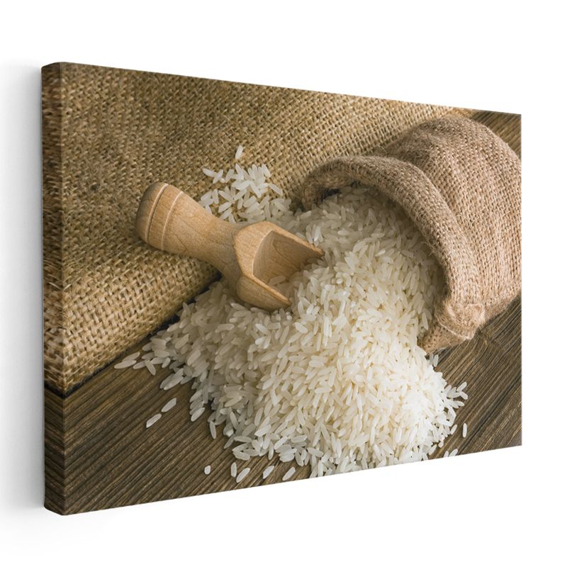 Pirinç Taneleri - Doğal Tahıl Lezzeti Kanvas Tablo