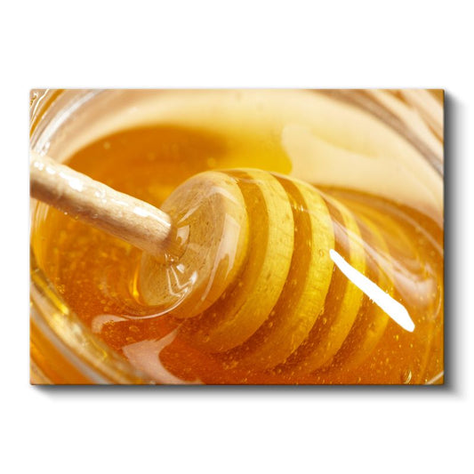Altın Bal - Ahşap Kepçe Detayı Kanvas Tablo