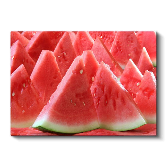 Karpuz Ziyafeti - Sulu Dilimler Kanvas Tablo