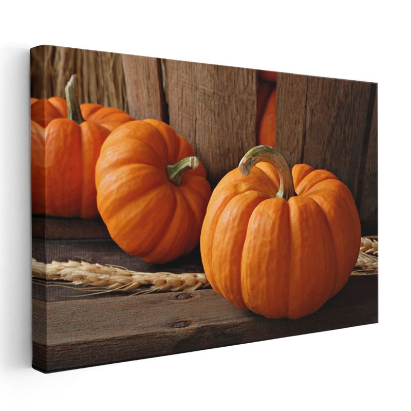 Balkabağı - Turuncu Sonbahar Lezzeti Kanvas Tablo