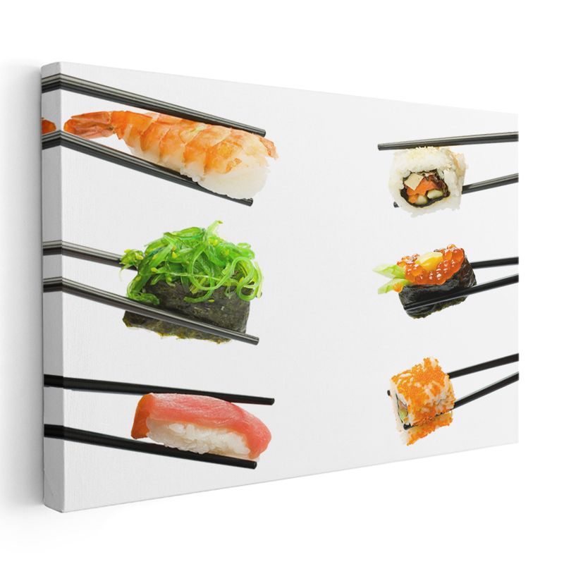 Suşi Çeşitleri - Japon Mutfağı Kanvas Tablo
