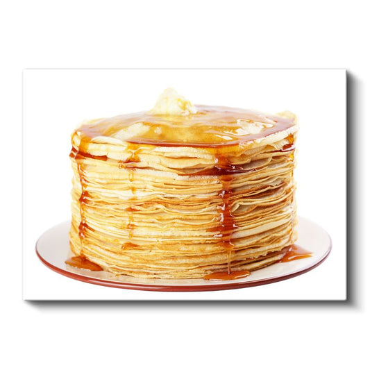 Krep Yığını - Ballı Tatlı Katmanlar Kanvas Tablo