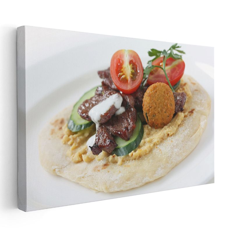 Humuslu Pide - Ortadoğu Mutfağının İncisi Kanvas Tablo