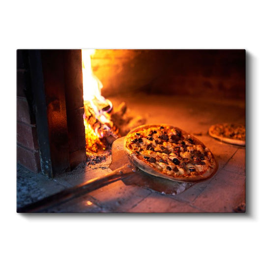 Taş Fırın Pizza - İtalyan Mutfağının Ateşi Kanvas Tablo