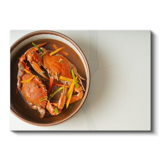 Baharatlı Yengeç - Asya Mutfağı Lezzeti Kanvas Tablo