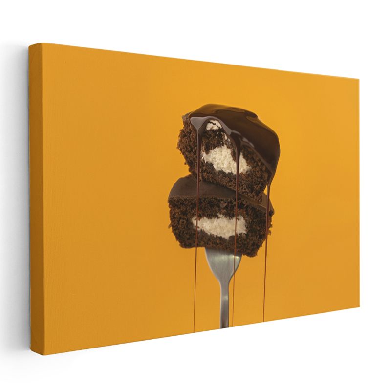 Çikolatalı Pasta - Tatlı Tutkunları Kanvas Tablo