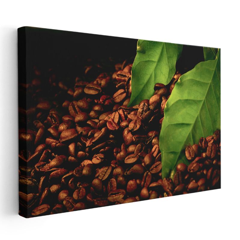 Kahve Çekirdekleri - Taze Kavrulmuş Aromalı Taneler Kanvas Tablo