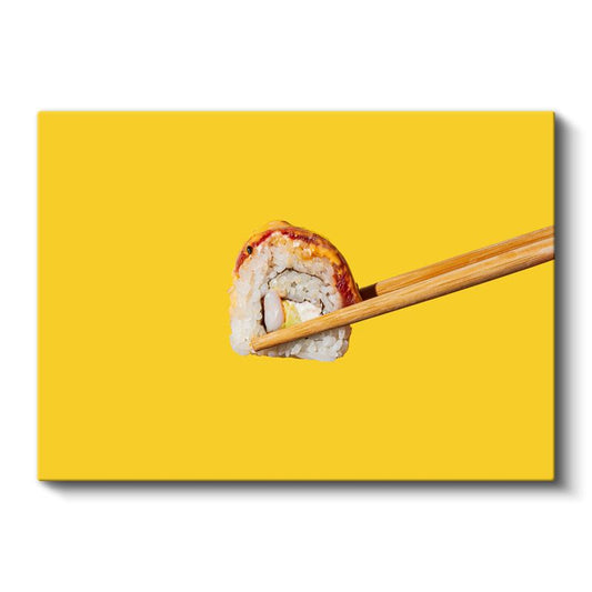 Sushi Sanatı - Çubukla Tutulmuş Japon Lezzeti Kanvas Tablo
