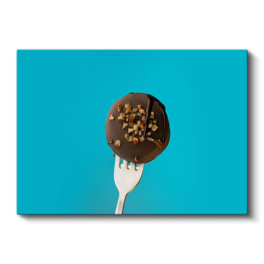 Çikolatalı Top - Fındıklı Tatlı Lezzeti Kanvas Tablo