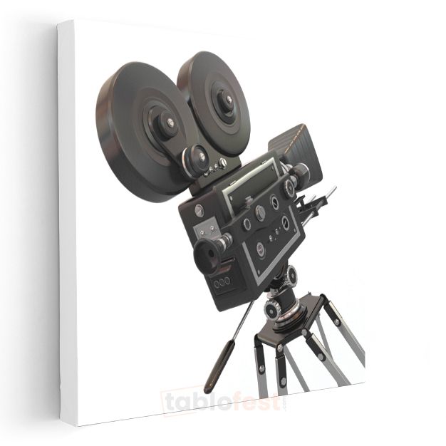 Film Kamerası - Klasik Sinema Ekipmanı Kanvas Tablo