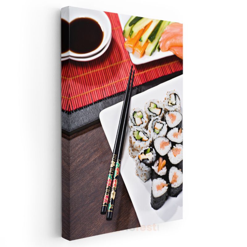 Sushi Tabağı - Japon Mutfağının İnceliği Kanvas Tablo