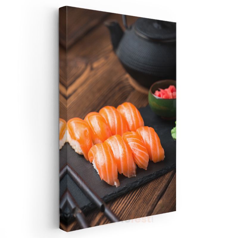 Somon Nigiri - Geleneksel Japon Mutfağının İnceliği Kanvas Tablo