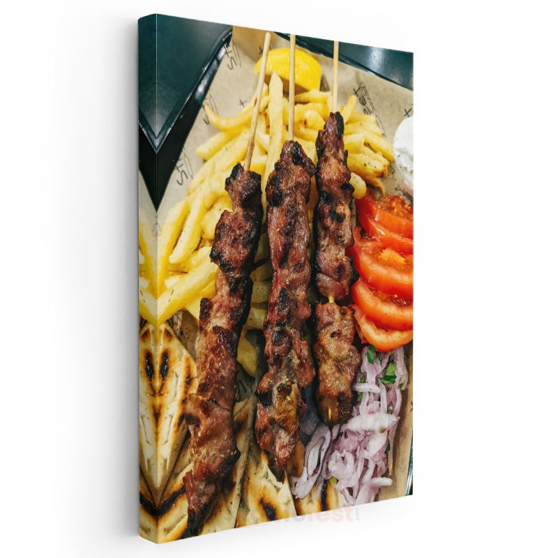 Şiş Kebap Ziyafeti - Geleneksel Lezzet Şöleni Kanvas Tablo