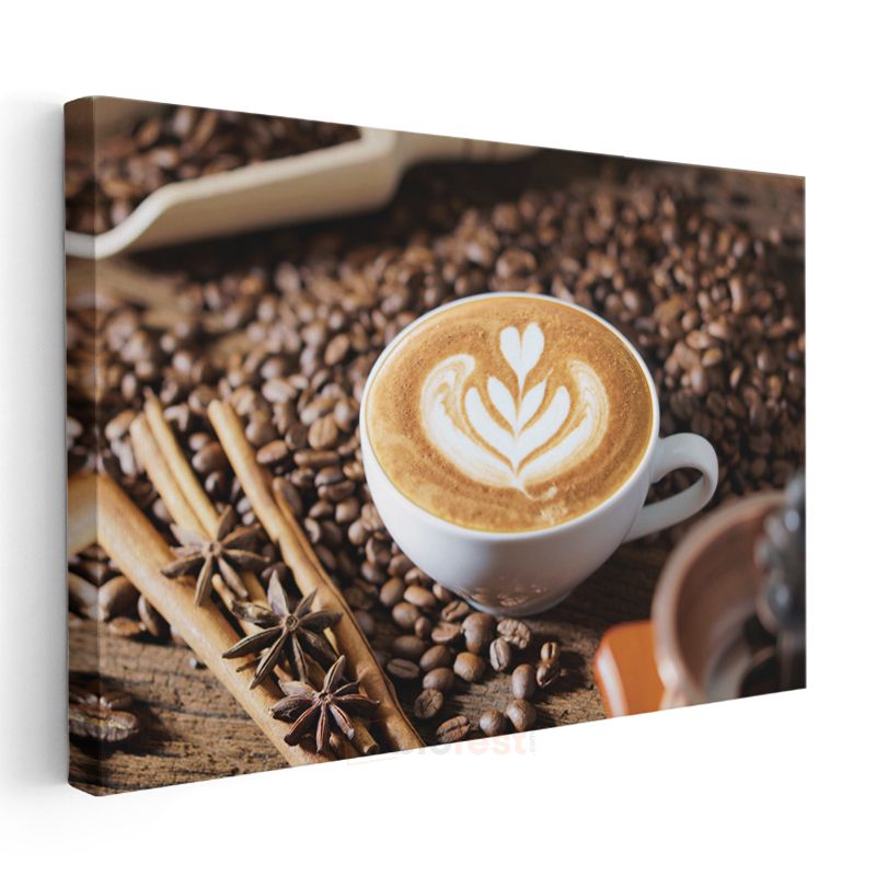Latte Art - Özel Tasarımlı Kahve Deneyimi Kanvas Tablo