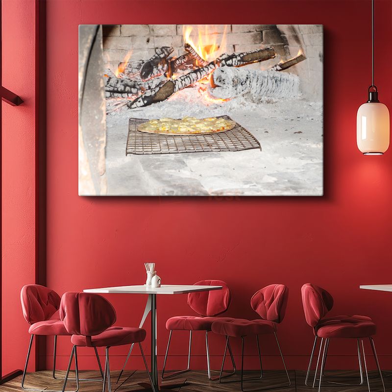 Taş Fırın Pizza - Geleneksel İtalyan Lezzeti Kanvas Tablo