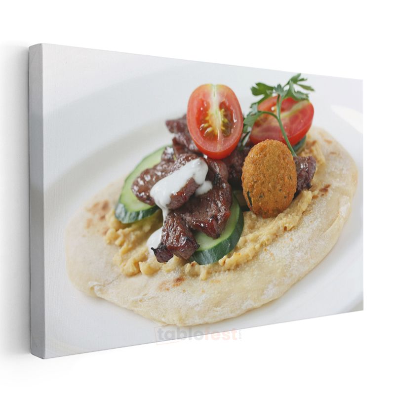Humuslu Pide - Ortadoğu Mutfağının İncisi Kanvas Tablo