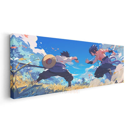 Samuray Düellosu - Gökyüzü Altında Anime Kanvas Tablo