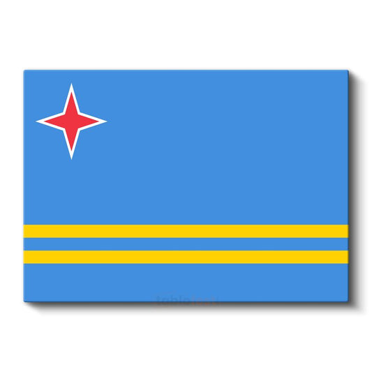 Aruba Bayrağı - Kanvas Tablo