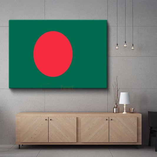 Bangladeş Bayrağı - Kanvas Tablo