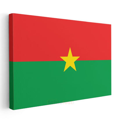 Burkina Faso Bayrağı - Kanvas Tablo