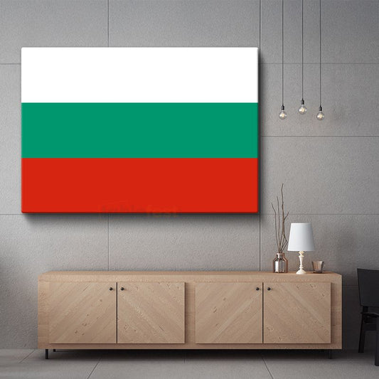 Bulgaristan Bayrağı - Kanvas Tablo