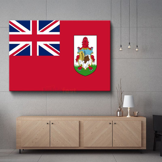 Bermuda Bayrağı - Kanvas Tablo