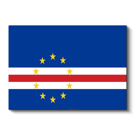 Cape Verde (Yeşil Burun) Bayrağı - Kanvas Tablo