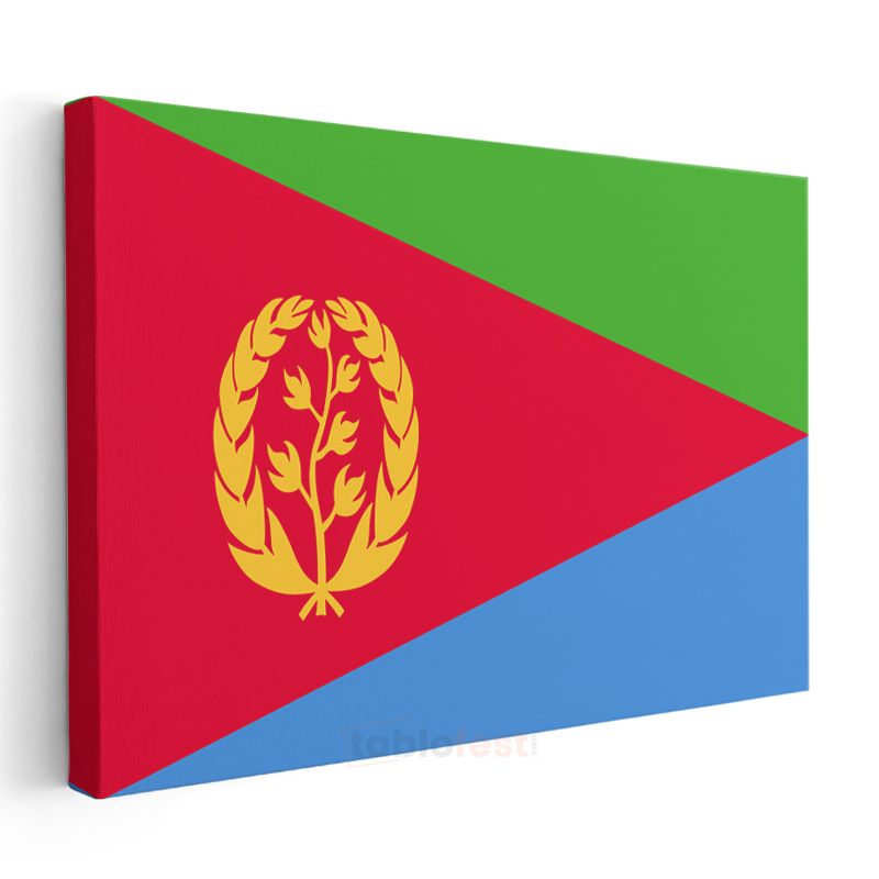 Eritre Bayrağı - Kanvas Tablo