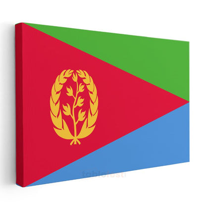 Eritre Bayrağı - Kanvas Tablo