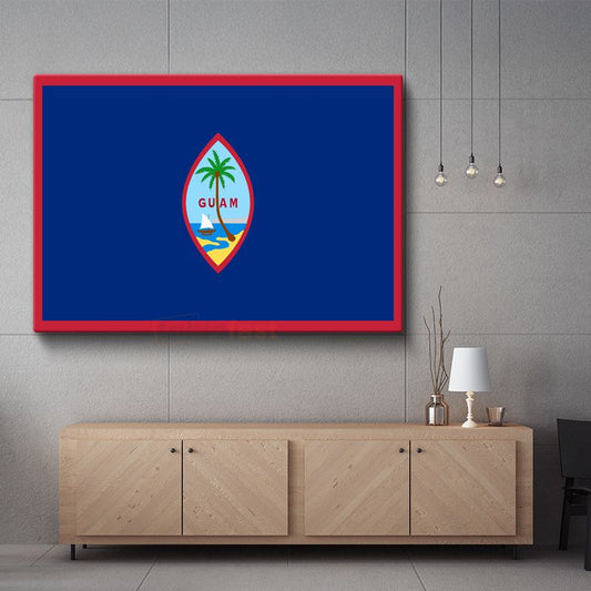 Guam Bayrağı - Kanvas Tablo