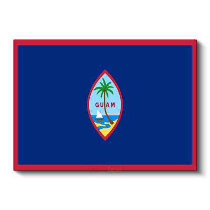 Guam Bayrağı - Kanvas Tablo