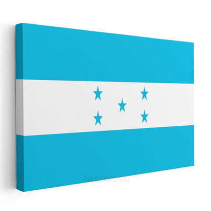 Honduras Bayrağı - Kanvas Tablo